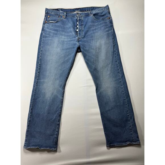 Levi's Other - Levi's 501 Men's Straight Leg Button Fly Blue Denim Jeans - Size 40x30